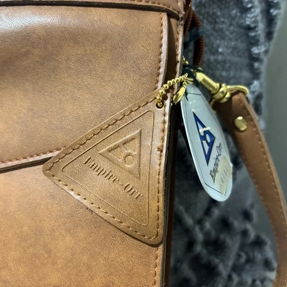 Vintage 80’s❤️NWT Empire Orr Pecan Briefcase/Messenger Bag - Picture 8 of 10